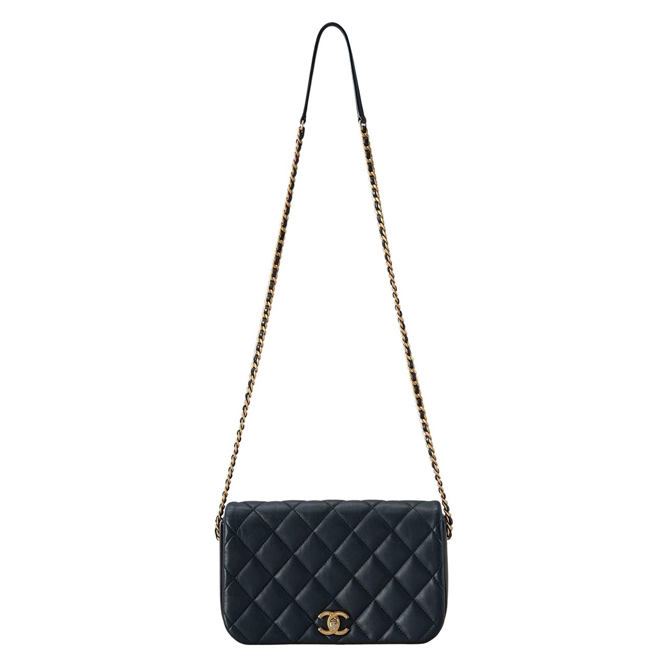 CHANEL(USED)샤넬 AS2006 램스킨 시즌 체인 숄더백
